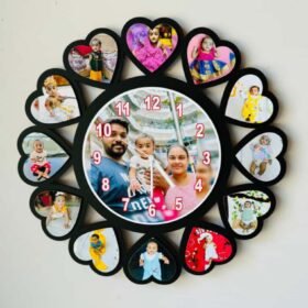 Personalized Gift MDF Cutout Photo Clock